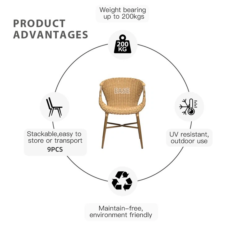 Rattan Outdoor Dining Armchair Chairs